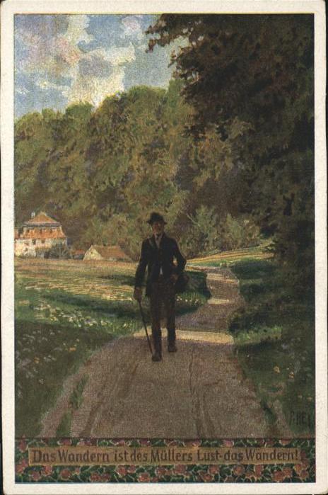 Hey Paul Nr. 64 Volksliederkarte Das Wandern ist des