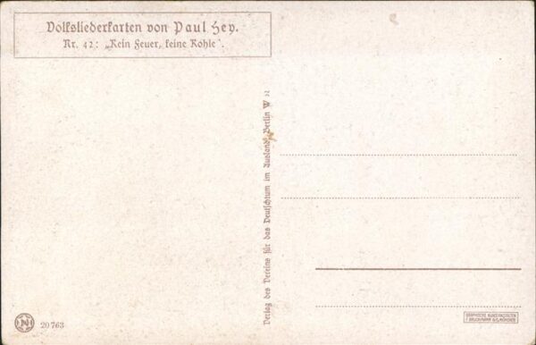Hey Paul Nr. 42 Volksliederkarte Kein Feuer keine Ko – Bild 2