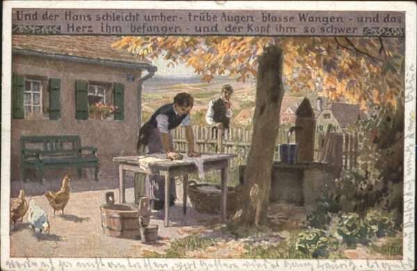 Hey Paul Nr. 58 Volksliederkarte Und der Hans schlei