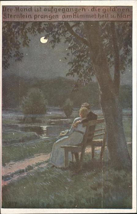 Hey Paul Nr. 63 Volksliederkarte Der Mond ist aufgeg