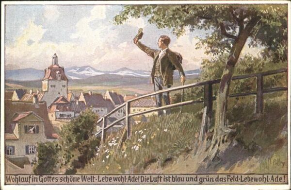 Hey Paul Nr. 78 Volksliederkarte Wohlauf in Gottes s