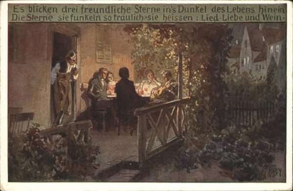 Hey Paul Nr. 71 Volksliederkarte Es blicken drei fre