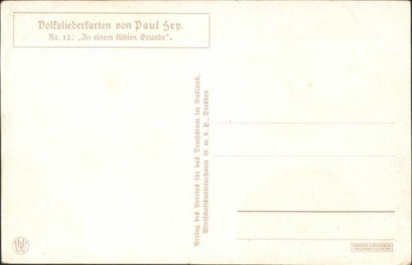 Hey Paul Nr. 12 Volksliederkarte In einem kühlen Gru – Bild 2