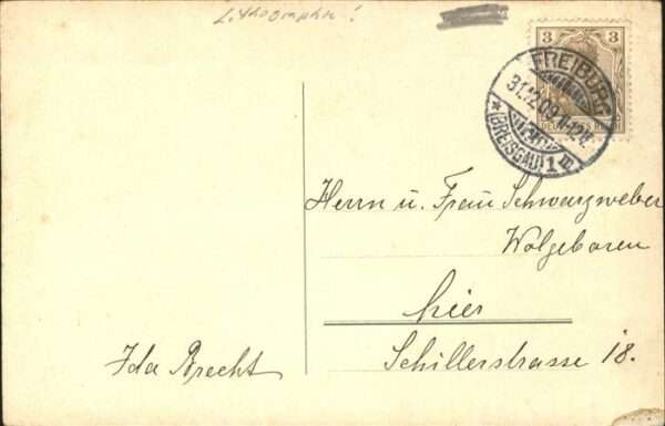 Blumen Neujahr Litho – Bild 2