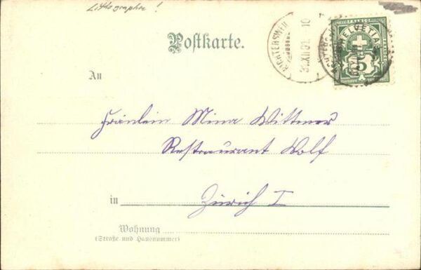 Blumen Neujahr Litho – Bild 2