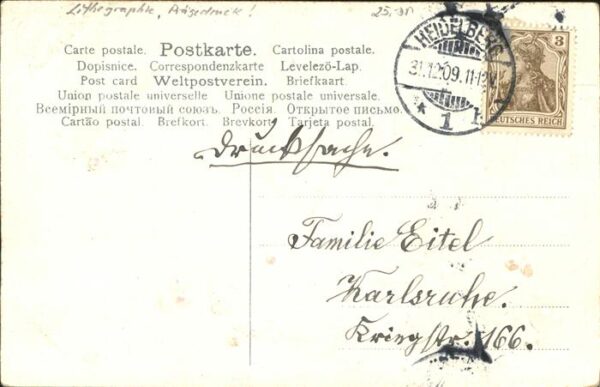 Neujahr Vögel Litho – Bild 2