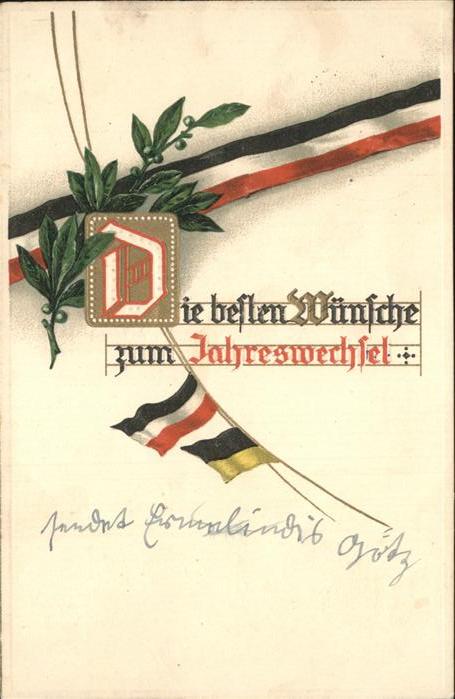 Schwarz Weiss Rot Neujahr Fahnen