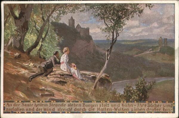 Hey Paul Nr. 44 Volksliederkarte An der Saale hellem