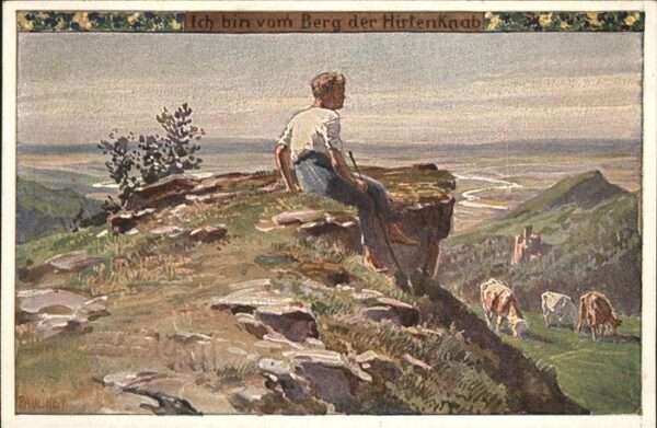 Hey Paul Nr. 56 Volksliederkarte Ich bin vom Berg de