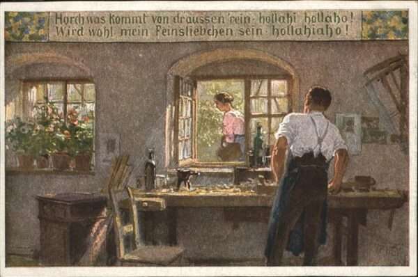 Hey Paul Nr. 57 Volksliederkarte Horch was kommt von