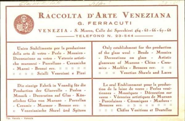 Glashandwerk Fabrik Venezia G. Ferracuti – Bild 2