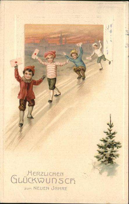 Neujahr Kinder Briefe