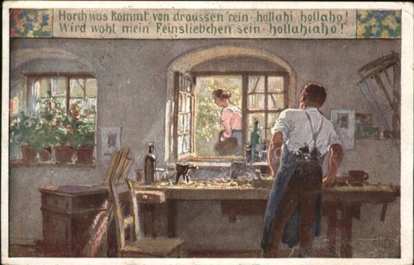 Hey Paul Nr. 57 Volksliederkarte Horch was kommt von