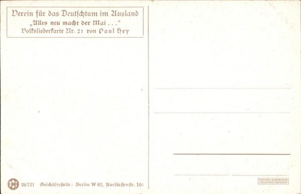 Hey Paul Nr. 21 Volksliederkarte Alles neu macht der – Bild 2
