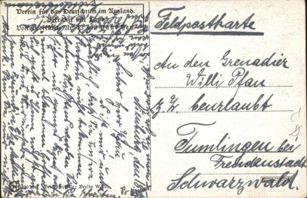 Hey Paul Nr. 43 Volksliederkarte Bekränzt mit Laub – Bild 2