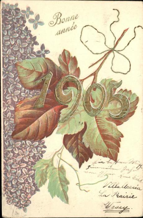 Jahreszahl Neujahr Ahornblatt
