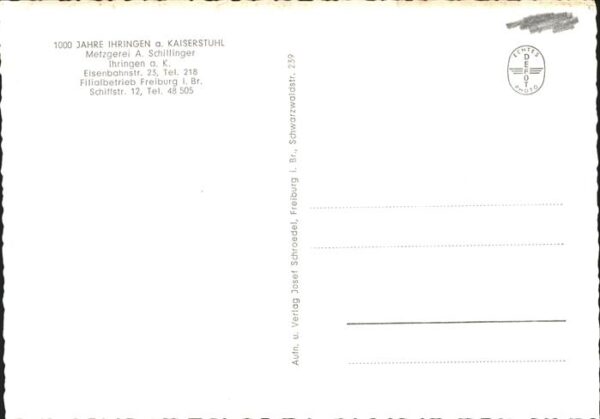 Metzgerei Fleischerei Schlachterei A. Schillinger Ihringen am Kaiserstuhl – Bild 2