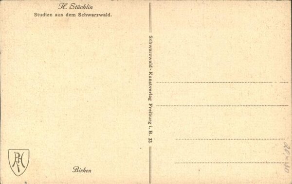 Stuecklin H. Birken Schwarzwald – Bild 2