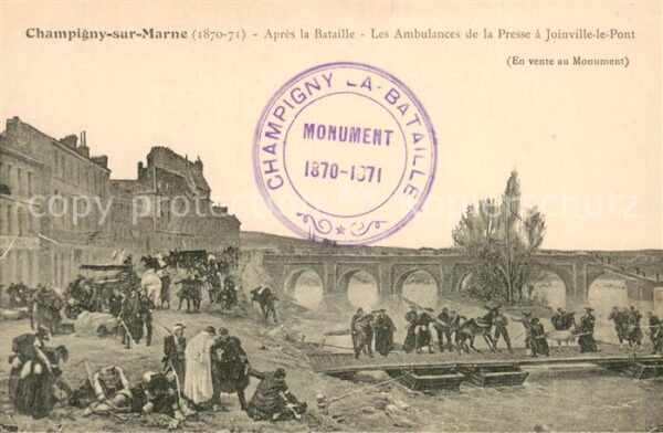 Champigny-sur-Marne 94 apres la Bataille - Les Ambulances du l