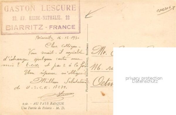 Biarritz Pyrenees Atlantiques Gaston Lescure – Bild 2