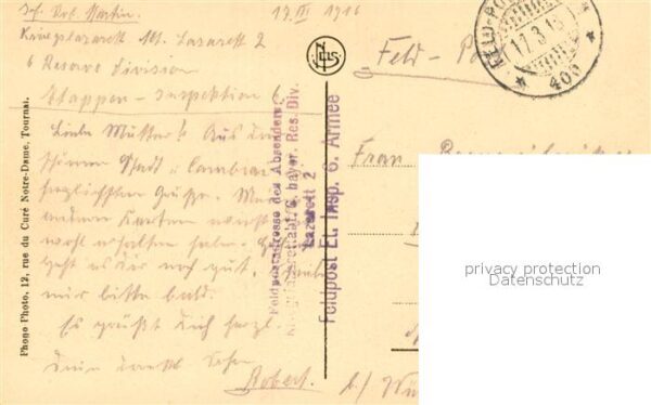 Cambrai 59 La Place d Armes Feldpost – Bild 2
