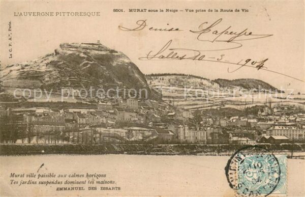 Murat Cantal Sous la Neige