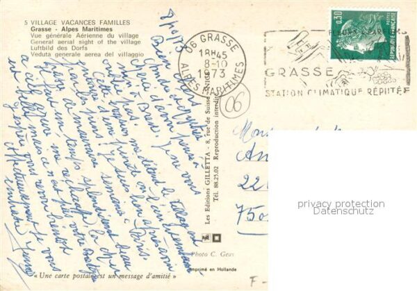 Grasse Alpes Maritimes Fliegeraufnahmen Village Vacances Famil – Bild 2