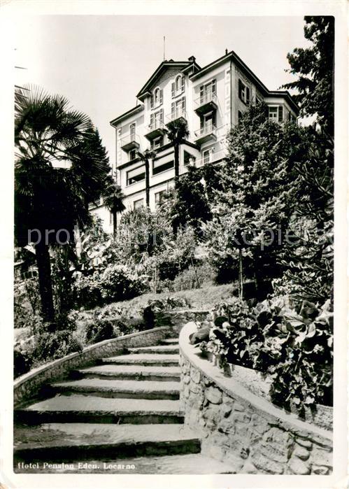 Locarno TI Hotel-Pension Eden Aussenansicht