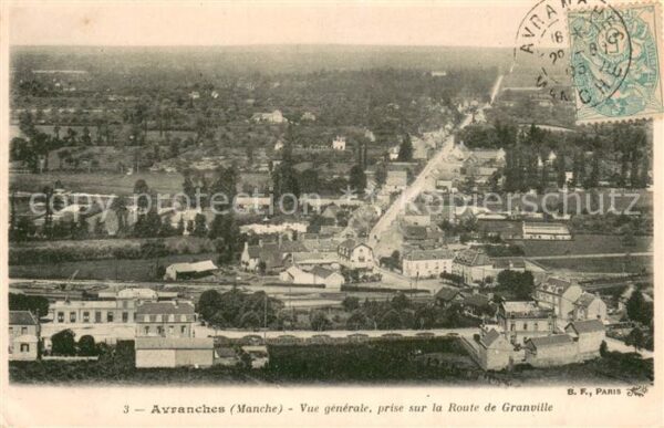 Avranches 50 Vue generale prise sur la Route de Gran