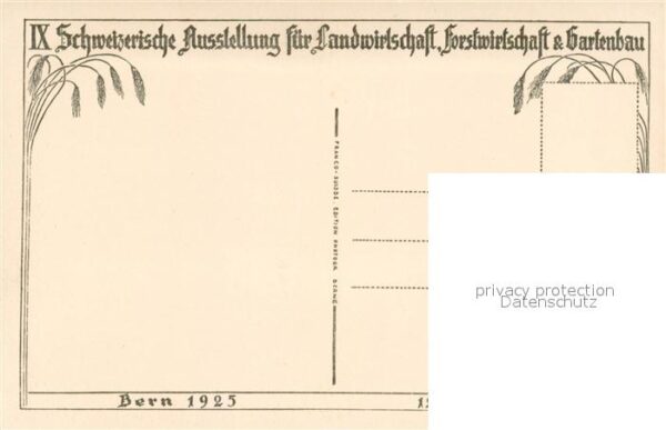 Bern BE IX Schweizerische Ausstellung für Landw – Bild 2