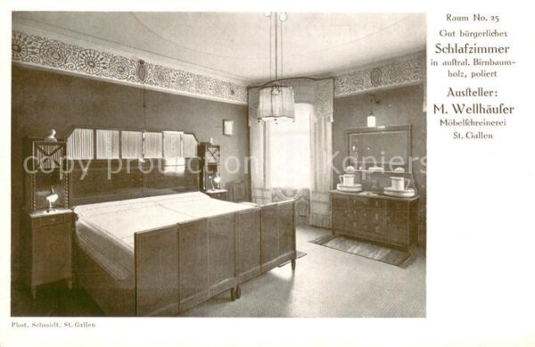 St Gallen SG Raumkunst Ausstellung 1912 Raum No 25 S