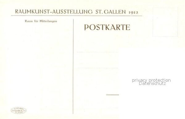St Gallen SG Raumkunst Ausstellung 1912 Raum No 7 Sc – Bild 2