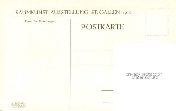 St Gallen SG Raumkunst Ausstellung 1912 Raum No 20 S – Bild 2