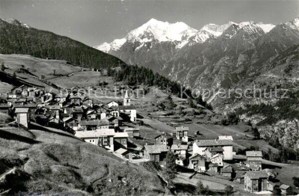 Visperterminen Weisshorn Fliegeraufnahme