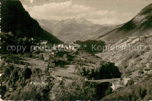 Stalden VS im Vispertal Kinnbrücke Panorama