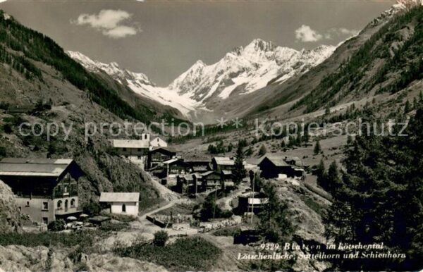 Blatten VS im Lötschental mit Lötschenlücke Sattel