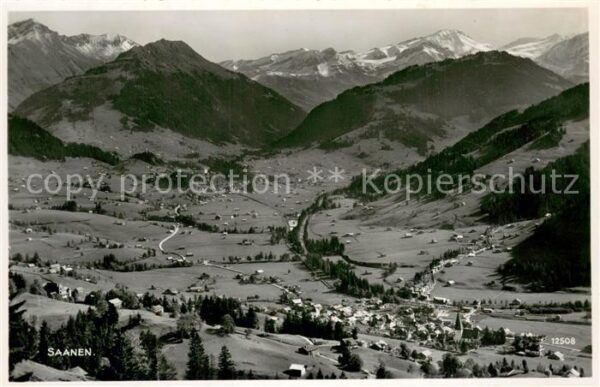 Saanen Fliegeraufnahme