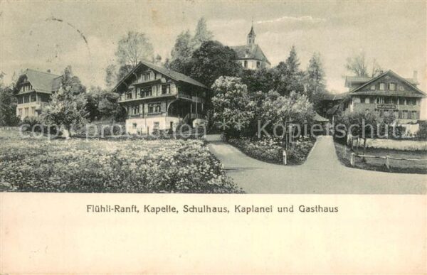 Fluehli Ranft Kapelle Schulhaus Kaplanei und Gasthaus