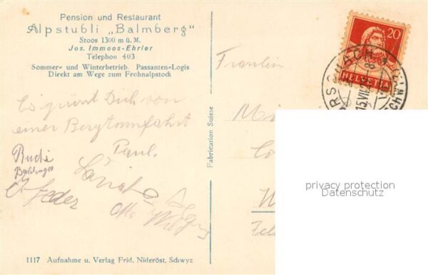 Stoos SZ Pension und Restaurant Alpstubli Balmbe – Bild 2