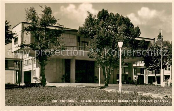 Fribourg FR La Cite Universitaire Batiment des Serv