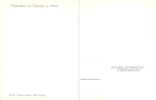 Maienfeld GR mit Gonzen und Alvier – Bild 2