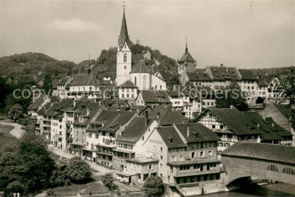 Baden  AG Ortsansicht mit Kirche