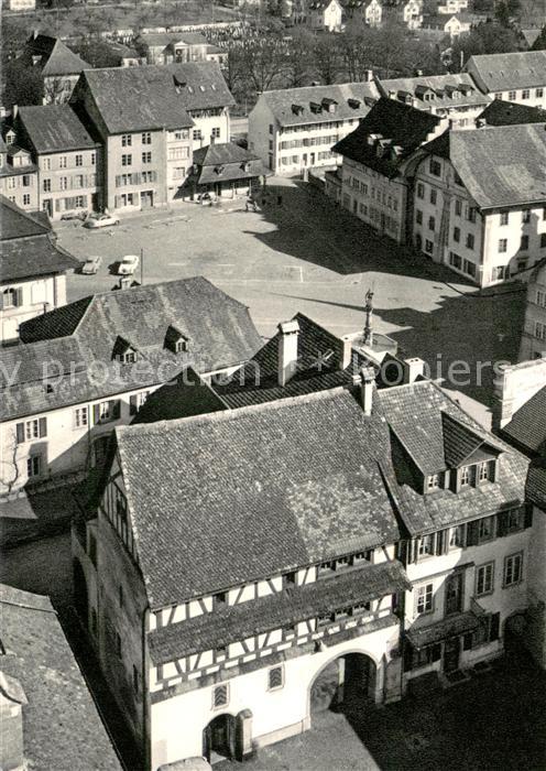 Zofingen Blick vom Kirchturm auf Thutplatz