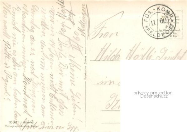 Mellingen AG mit der Reussbrücke Feldpost – Bild 2