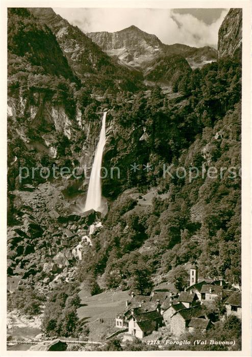 Foroglio Val Bavona TI Panorama Wasserfall