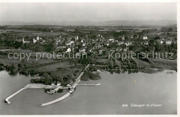 Estavayer-le-Lac Vue aerienne