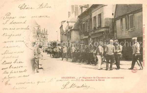 Argentan 61 1er Regiment de Chassuers En attendant