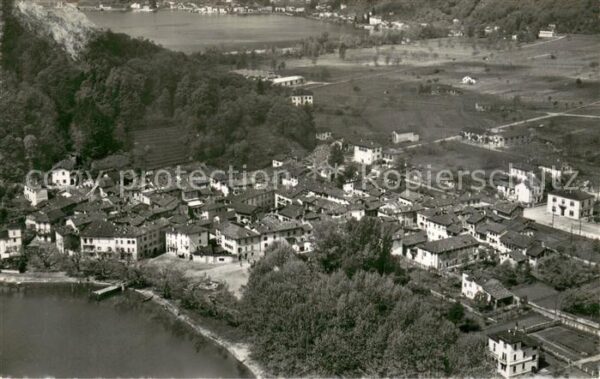 Caslano verso Ponte Tresa Veduta aerea