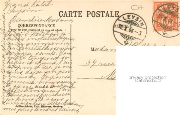 Leysin VD Le Grand Hotel en Hiver – Bild 2