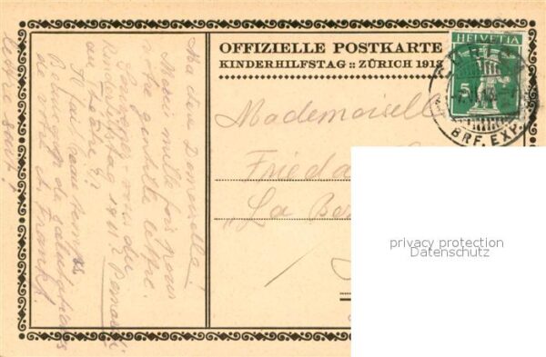 Zuerich ZH Kinderhilfstag Zürich 1913 Zeichnung – Bild 2